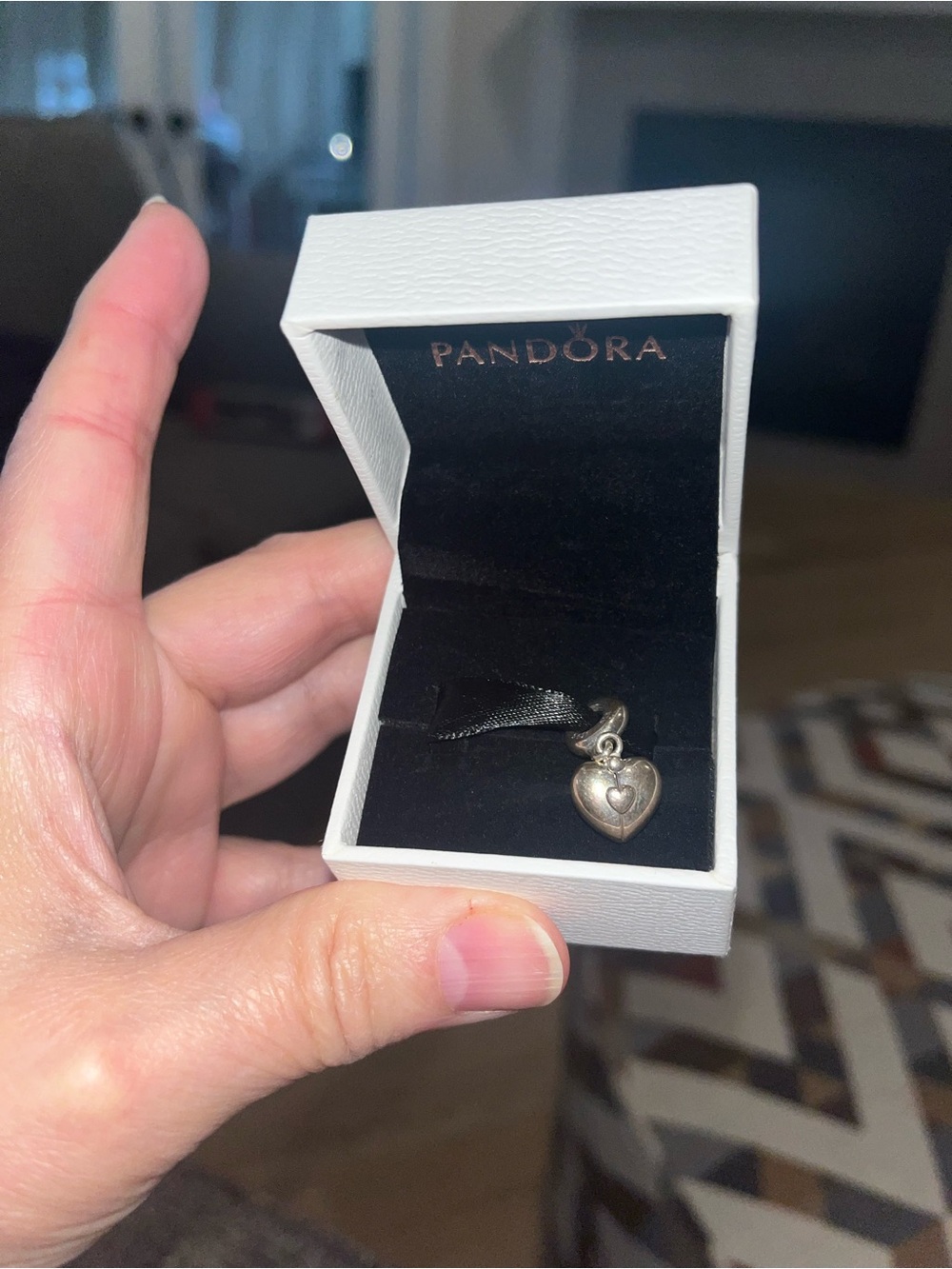 New in box Pandora Family Heart Locket Charm - Sterling Silver Love Bead